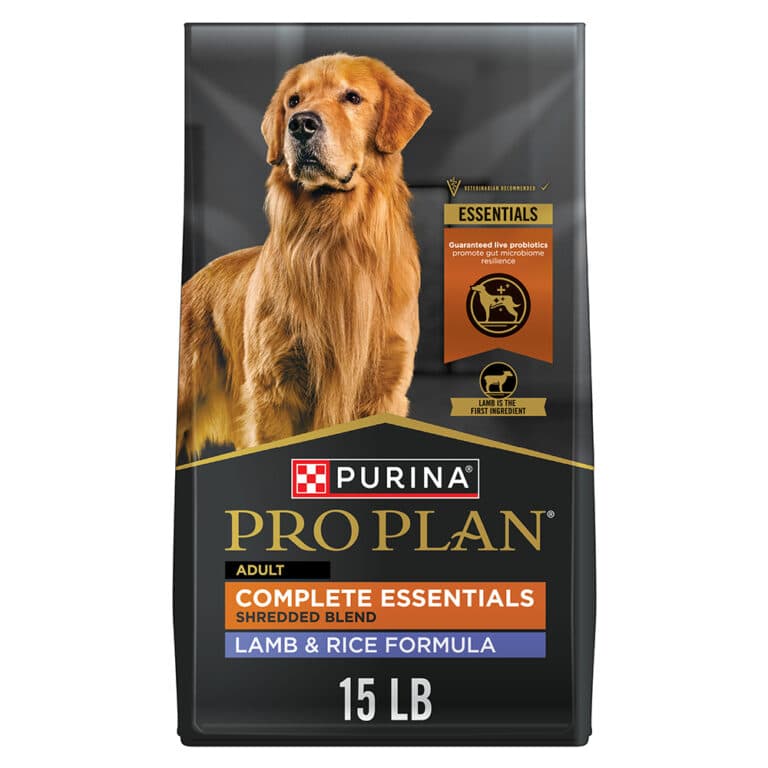 Purina Pro Plan Complete Essentials Shredded Blend Lamb & Rice Formula Adult Dry Dog Food
