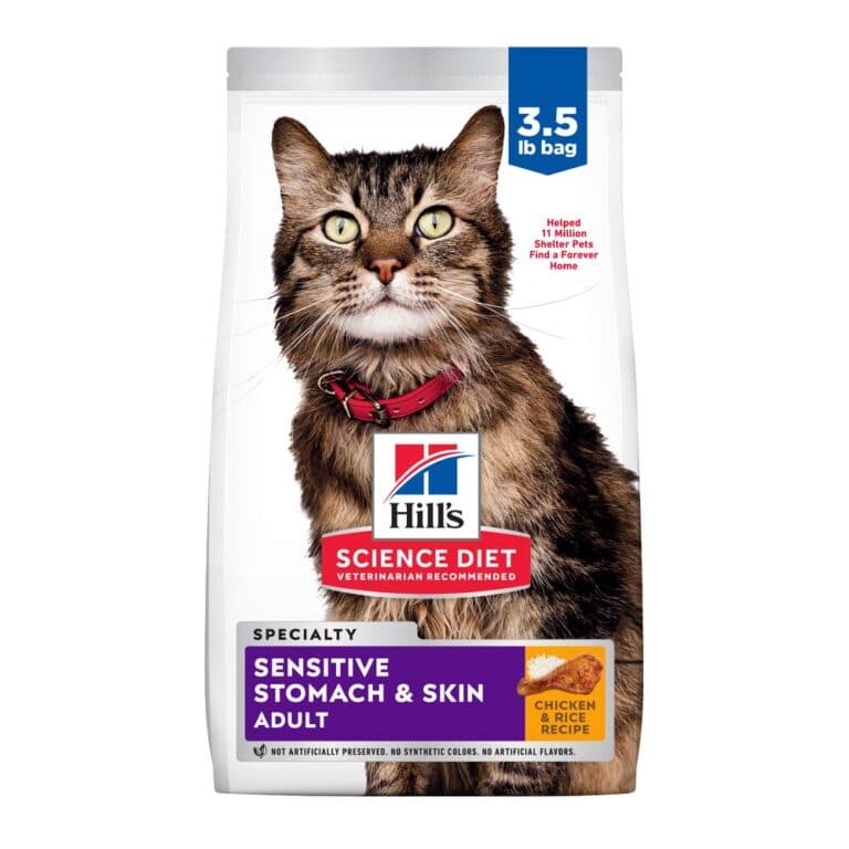 Hill's Science Diet Adult Sensitive Stomach and Sensitive Skin Chicken and Rice Recipe Dry Cat Food