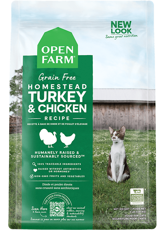 Open Farm Homestead Turkey and Chicken Grain-Free Cat Kibble