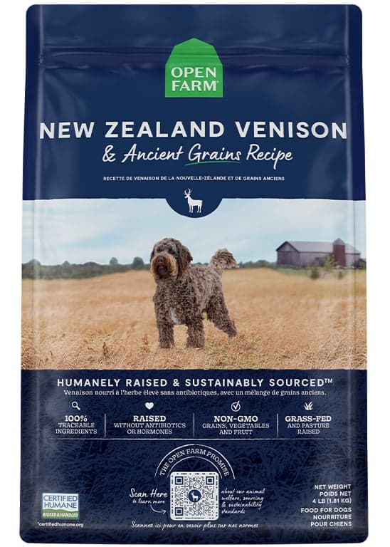 New Zealand Venison & Ancient Grains Dog Kibble